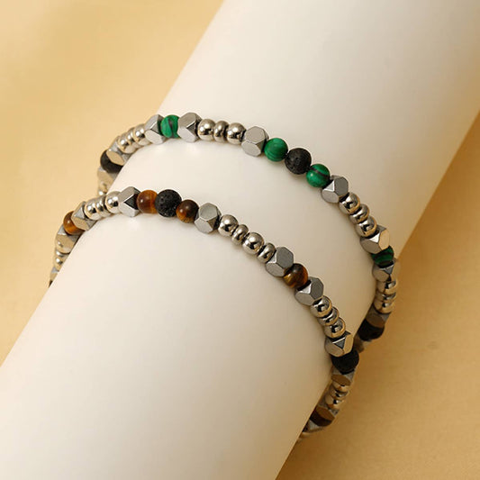 NICHE TITANIUM STEEL VOLCANIC TURQUOISE BRACELET