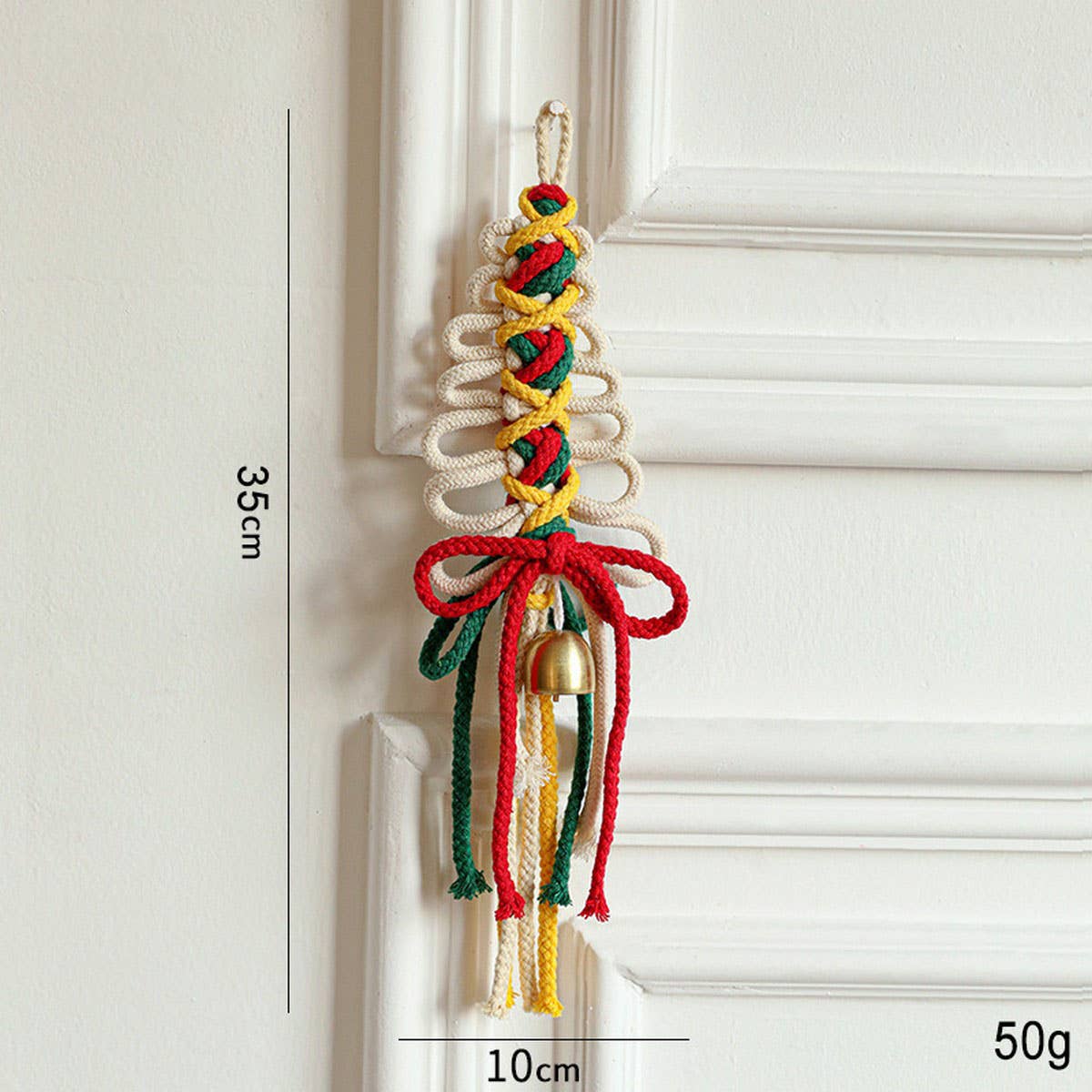 Plush Metal Bell Christmas Tree Hanging Ornament_CWMM9751