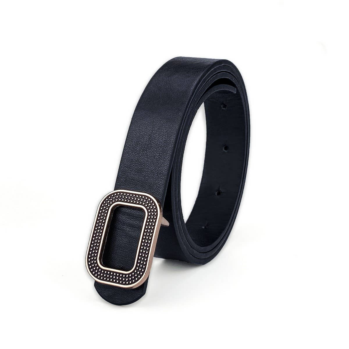 NEW LEATHER WOMEN'S BELT RECTANGULAR BUCKLE BELT_CWABE0701