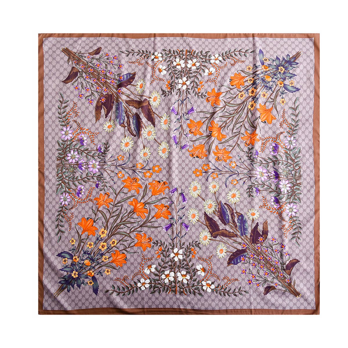 CWASC2402_SPRING AND SUMMER RETRO FLOWER DECORATIVE SCARF