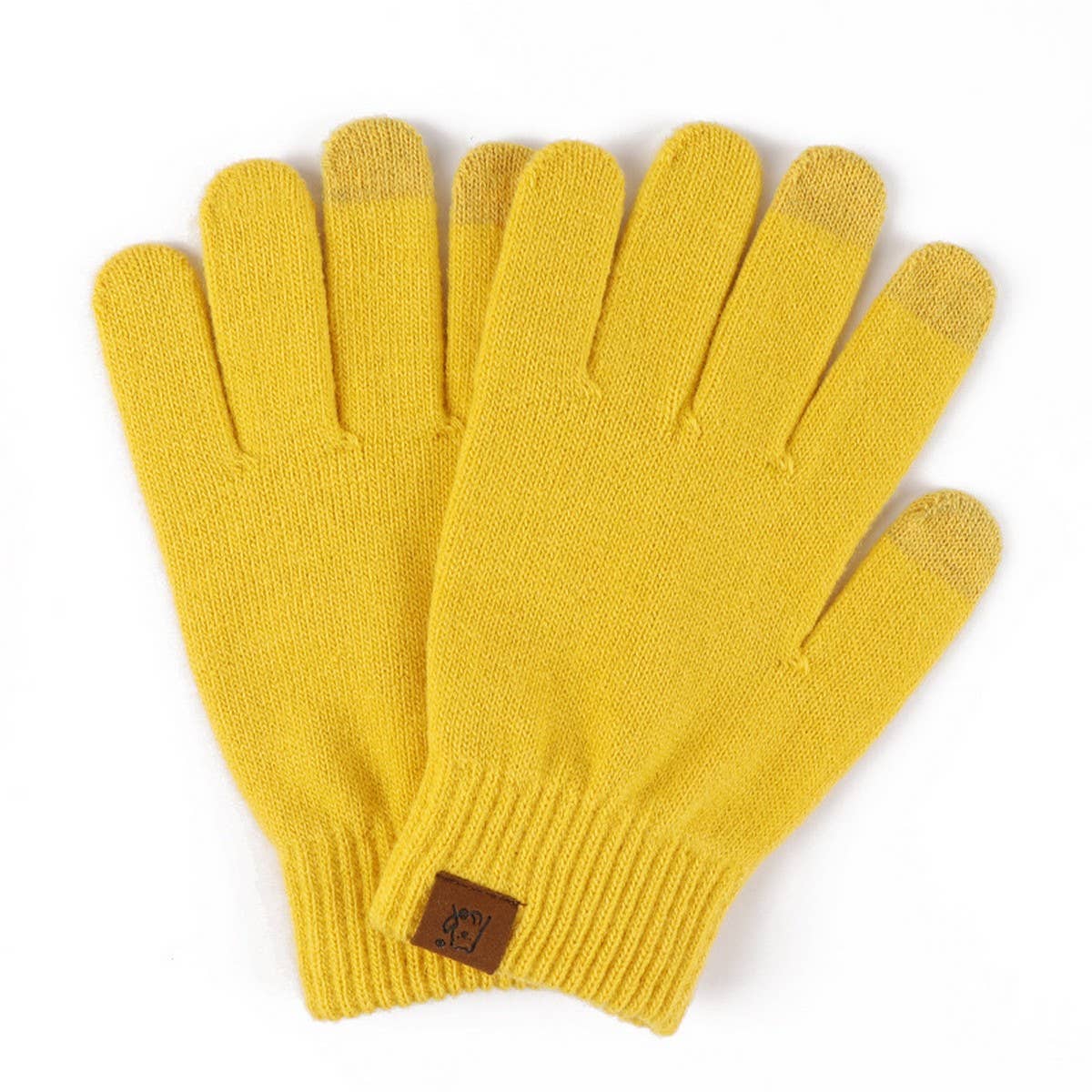 WINTER CANDY-COLORED WARM FIVE-FINGER GLOVES_CWAG0393