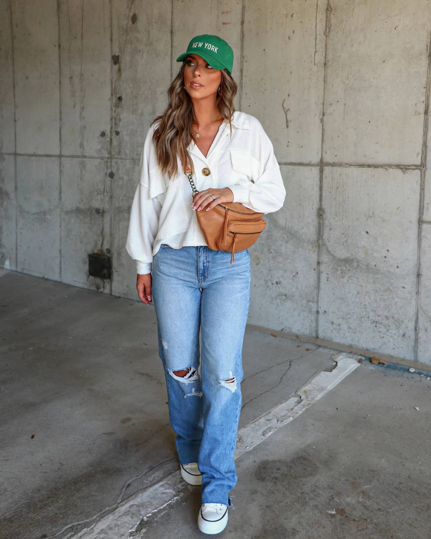 Striped single-breasted long-sleeved jacket