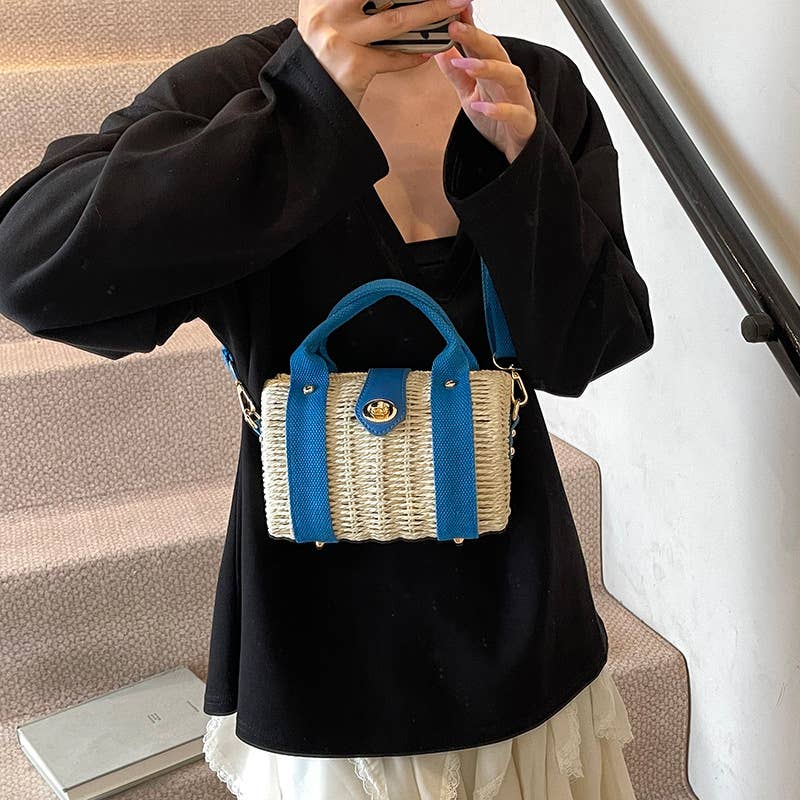 Artistic beach versatile hand-held crossbody bag