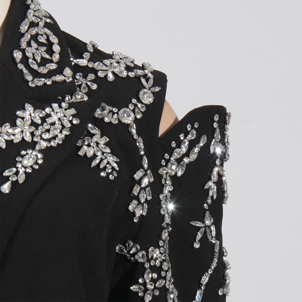 Luxury Beaded Spring Blazer Jacket for Women