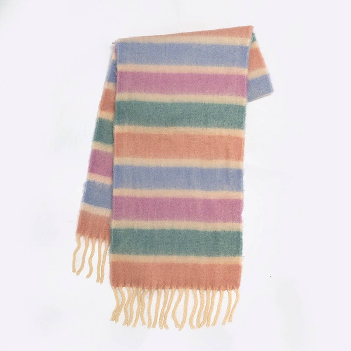 Color Stripe Scarf ? Soft Winter Wrap for Couples