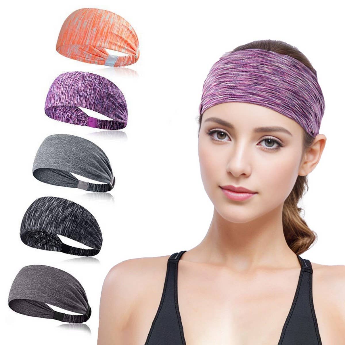 Sports Sweatband Yoga Headband Quick-Dry Unisex＿CWMM7939