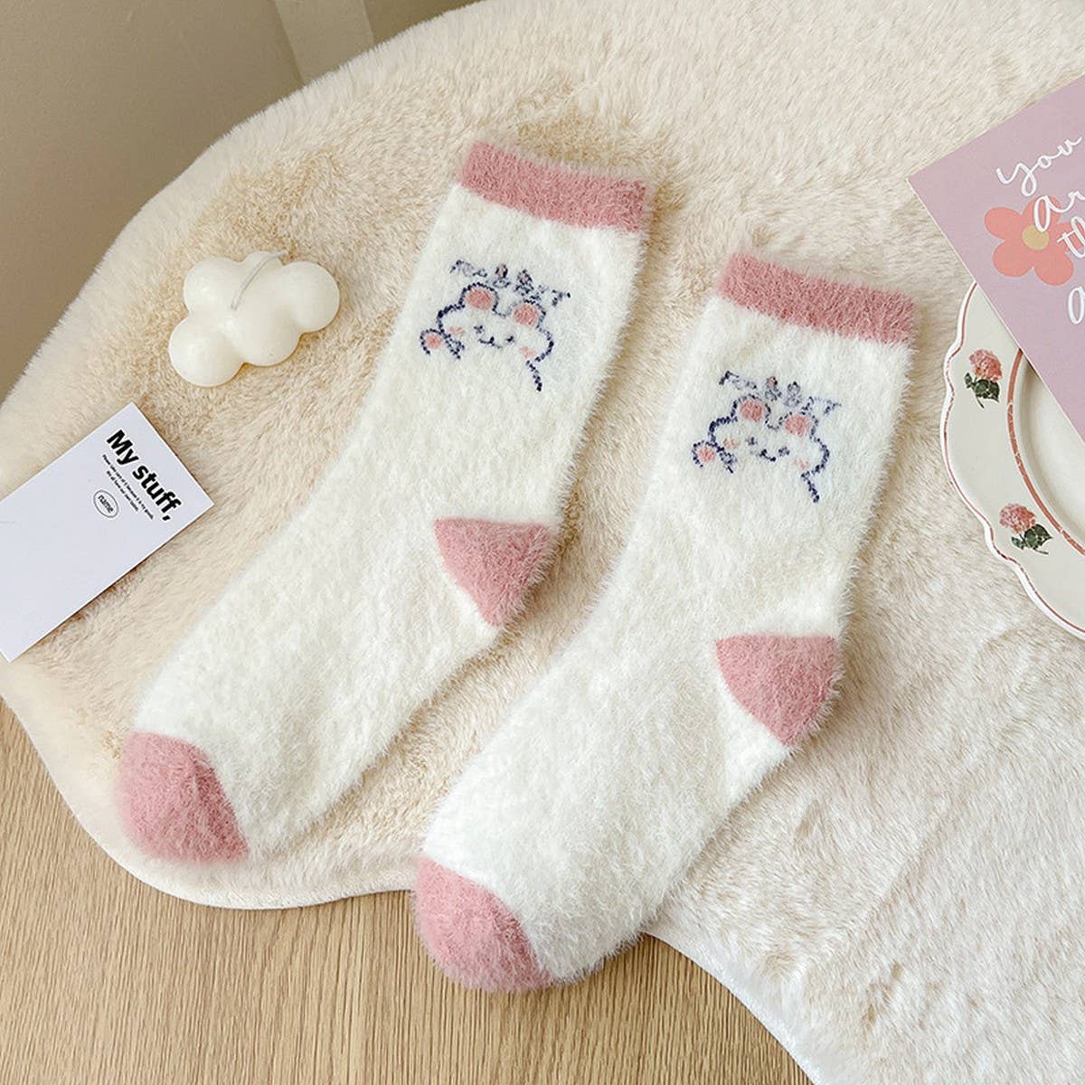 WINTER MID-CALF SOCKS THICK SLEEPING SOCKS