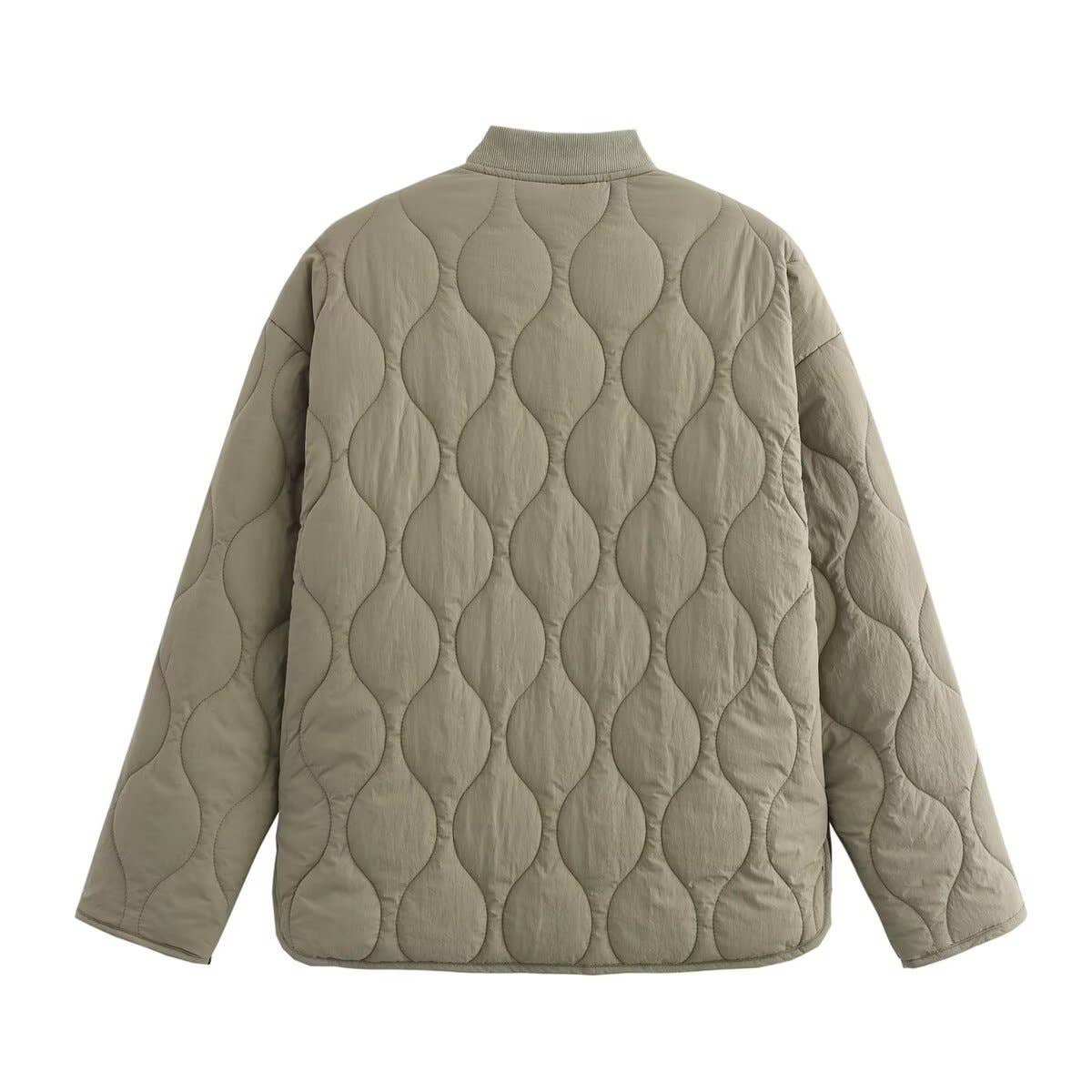 Fashionable quilted cotton cotton-padded jacket