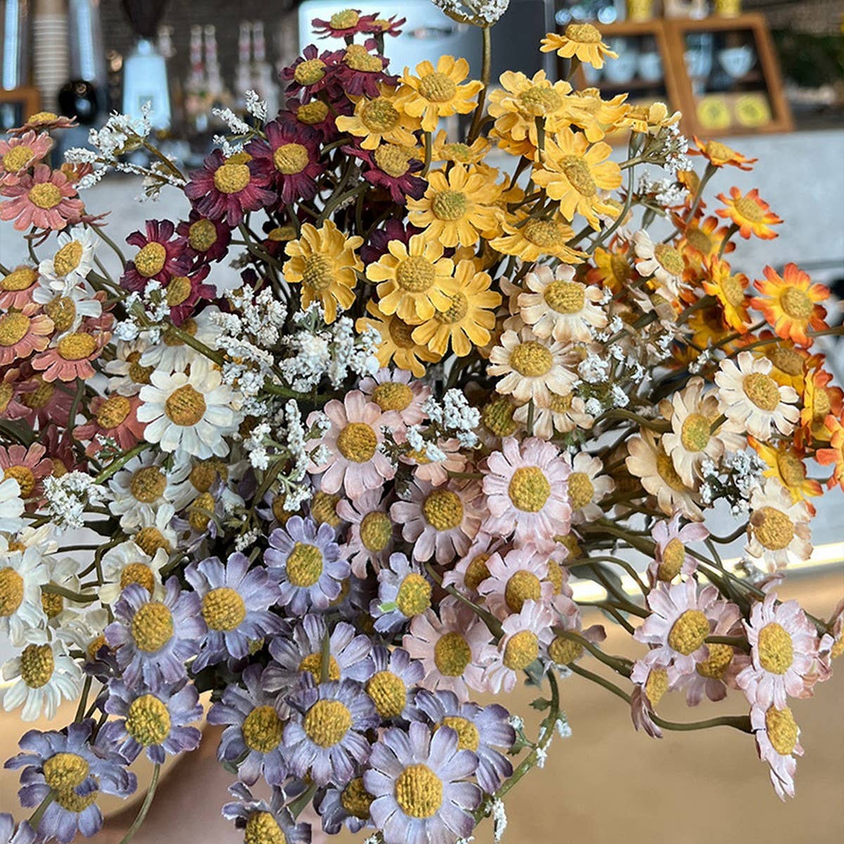 Autumn Chamomile & Baby's Breath Daisy Artificial_CWMM6483