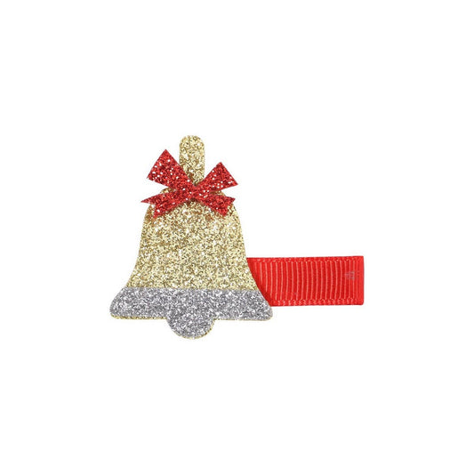 Glitter Pink Reindeer Hair Clip for Kids