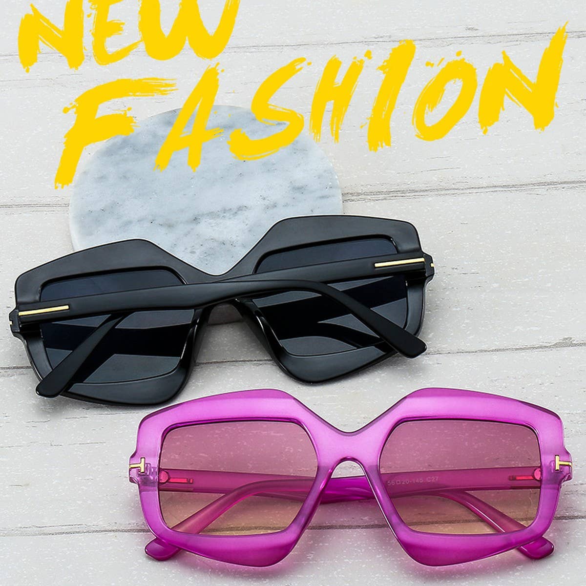 NEW T-SHAPED IRREGULAR TRENDY COLORFUL SUNGLASSES_CWASG0377
