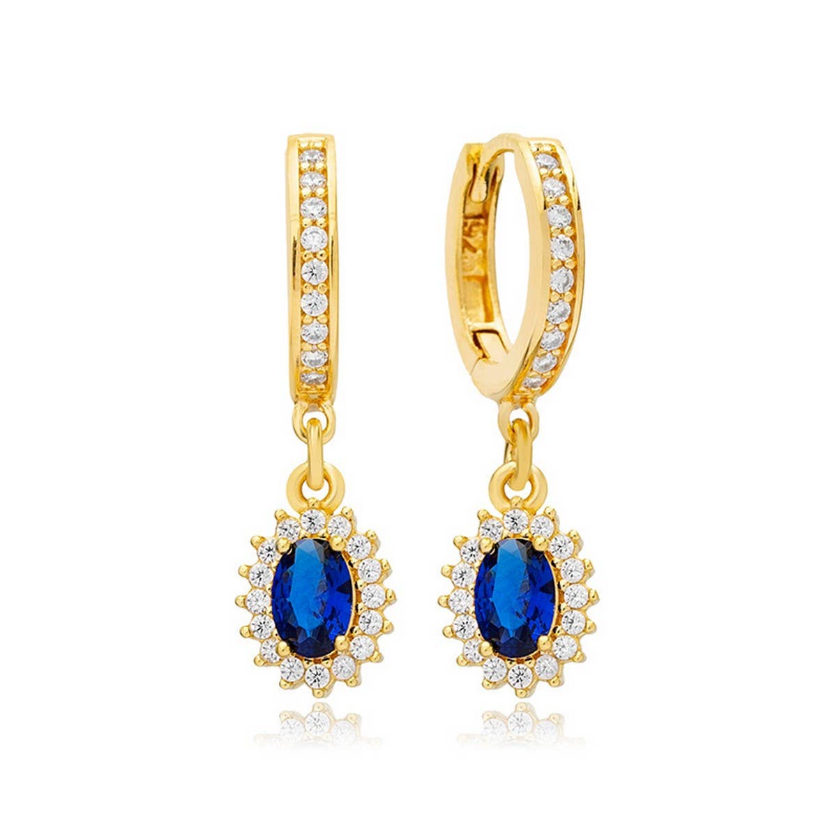 COLORFUL FRENCH TEMPERAMENT GEOMETRIC EARRINGS