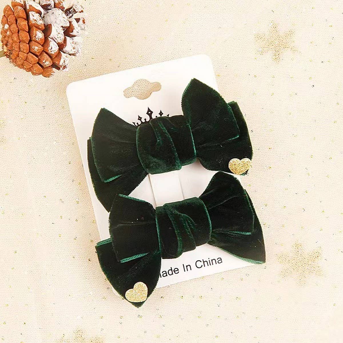 BOW CUTE PLUSH CHRISTMAS HEADBAND HAIRPIN_CWAHA3409