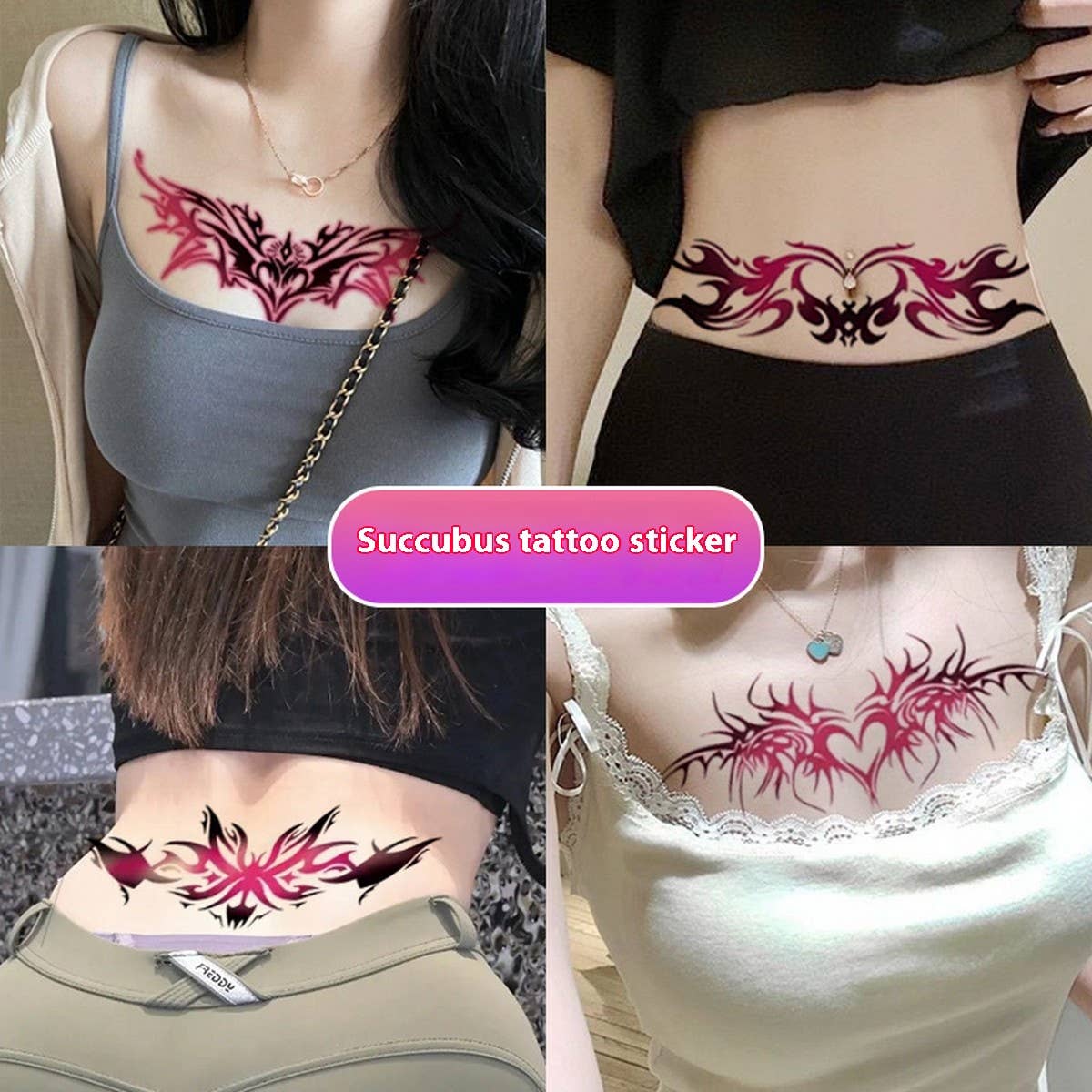 Sexy Demon Tattoo Stickers for Body & Couple Fun
