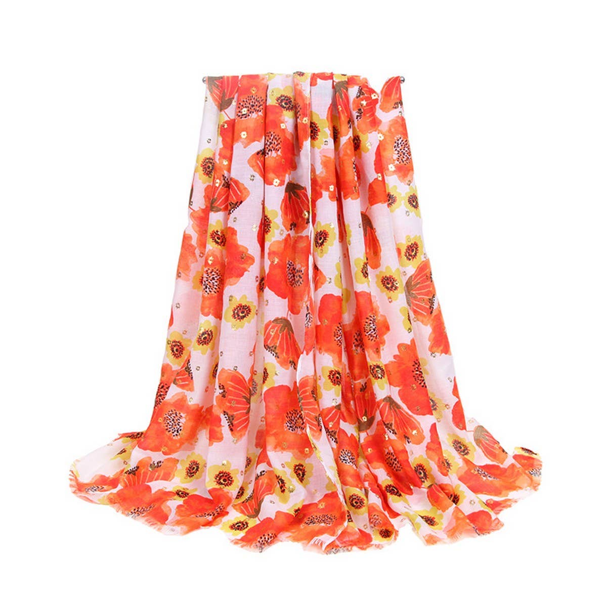 Satin Silk Scarf ? Colorful Sun Protection Shawl