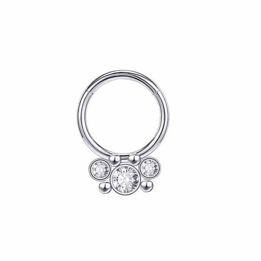 Zircon Closed Nose Ring Piercing Jewelry_CWMM9537