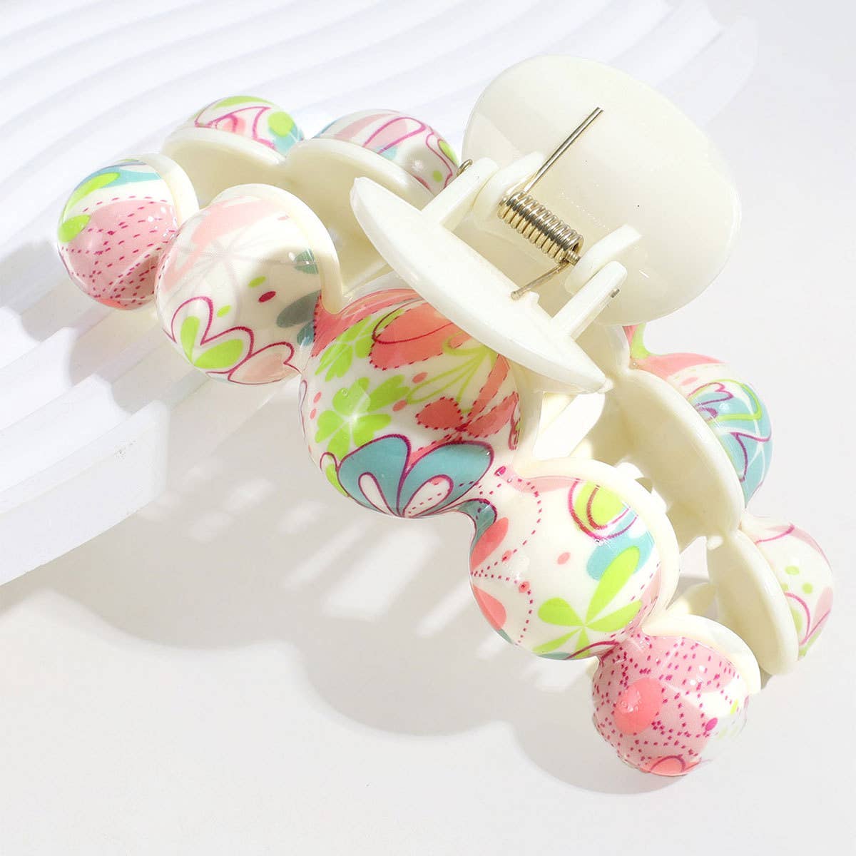 RETRO COLORFUL PRINT HAIRPIN_CWAHA2320