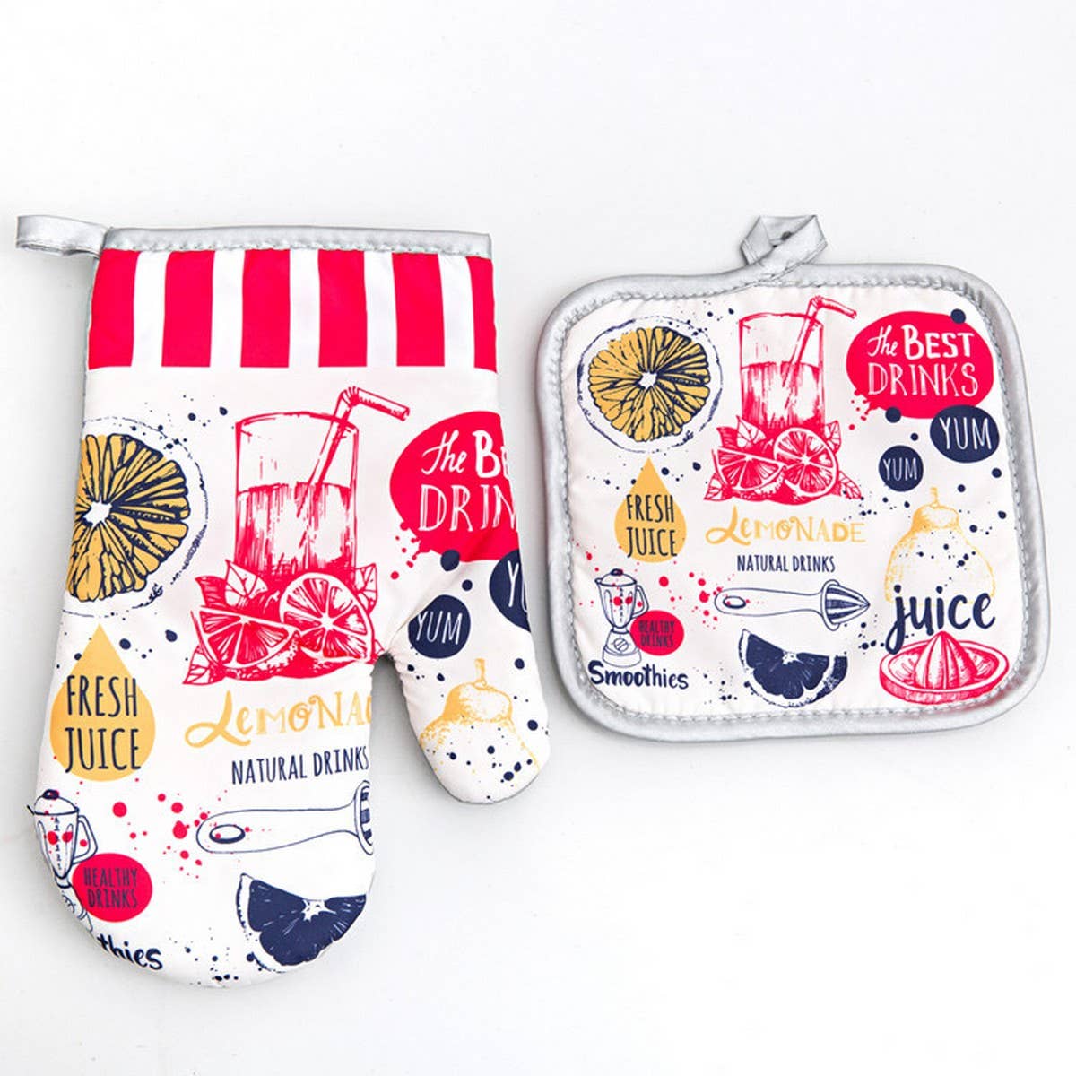 KITCHEN TWO-PIECE BAKING SCALD-PROOF GLOVES