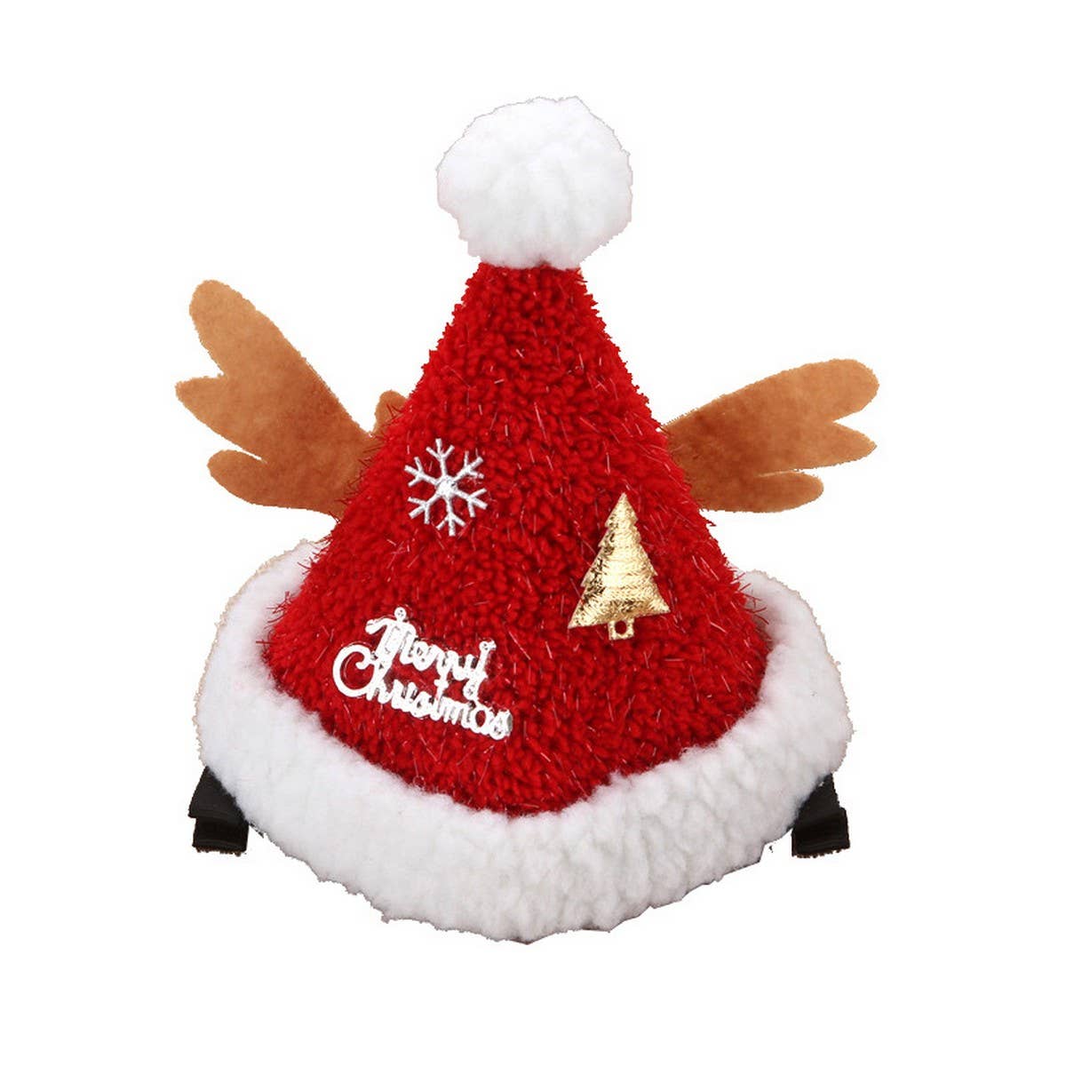 CUTE PLUSH SANTA HAT DRESS UP HEADDRESS HAIRPIN