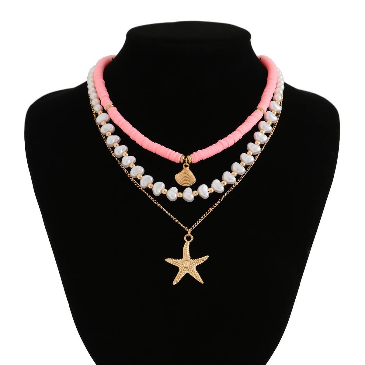 NEW BEACH STYLE OCEAN SHELL BEADED NECKLACE