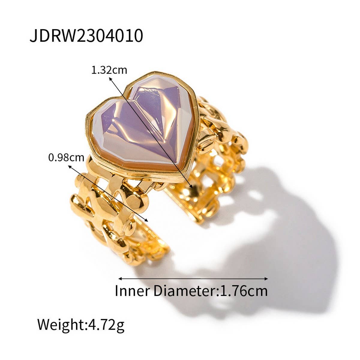 GOLD-PLATED RING WITH COLORED NATURAL STONES
