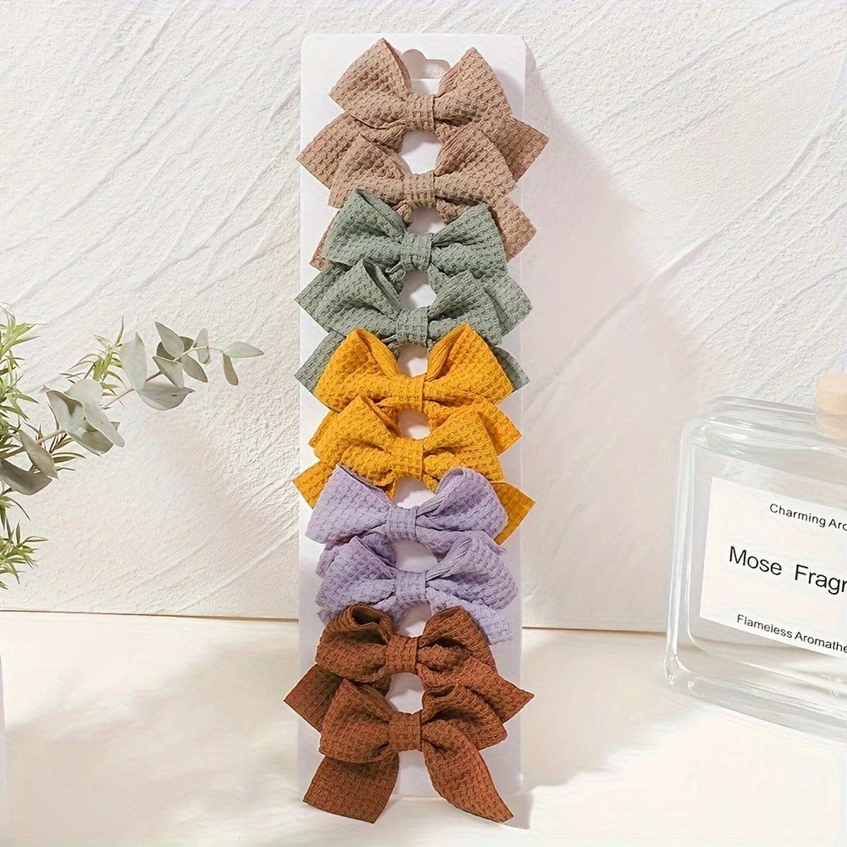 1.6" Handmade Fabric Bow Clips for Girls_CWAHA6756