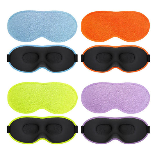 3D Sleep Mask Set, Soft & Light-Blocking Design_CWMM8044