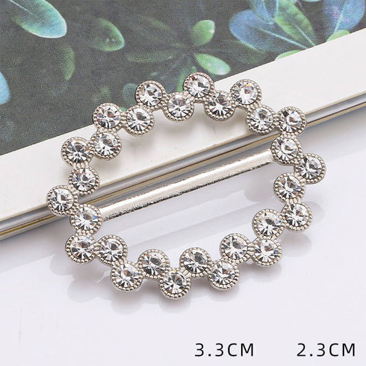 OVAL DIAMOND BORDER SCARF RING WITH NO UPKEEP_CWMM2127