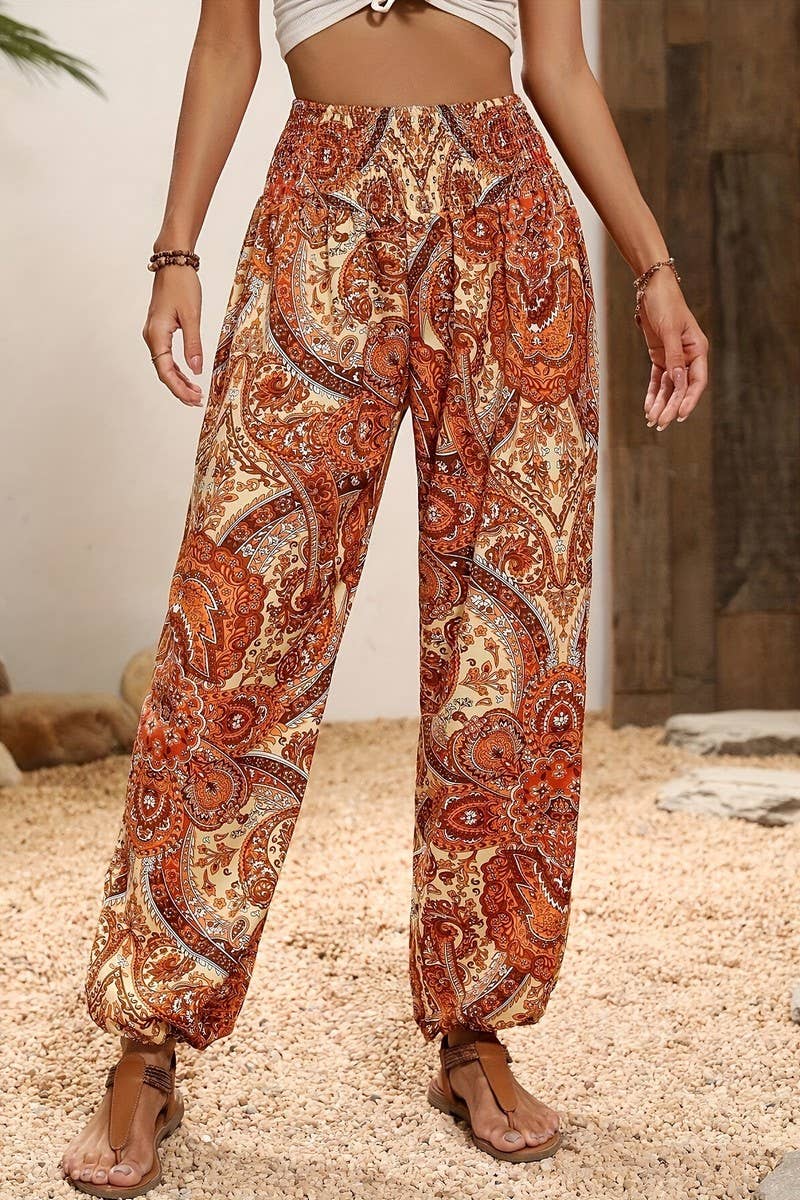 CWBLP1816_SUMMER COMFORTABLE CASUAL HIGH WAIST TROUSERS