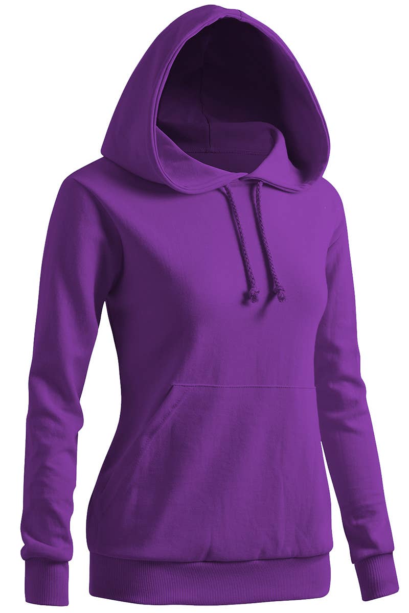 KWOHOL044_Basic Lightweight Pullover Hoodie