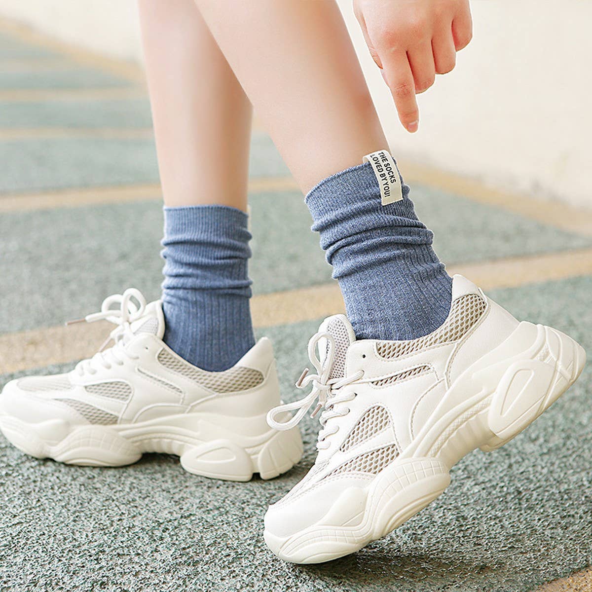 NEW SOLID COLOR CASUAL MATCHING WOMEN'S SOCKS_CWMS0999
