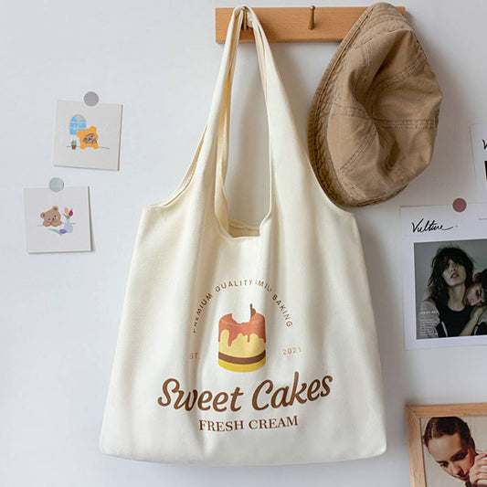 Vintage Large Canvas Shoulder Bag for School_CWAB5639