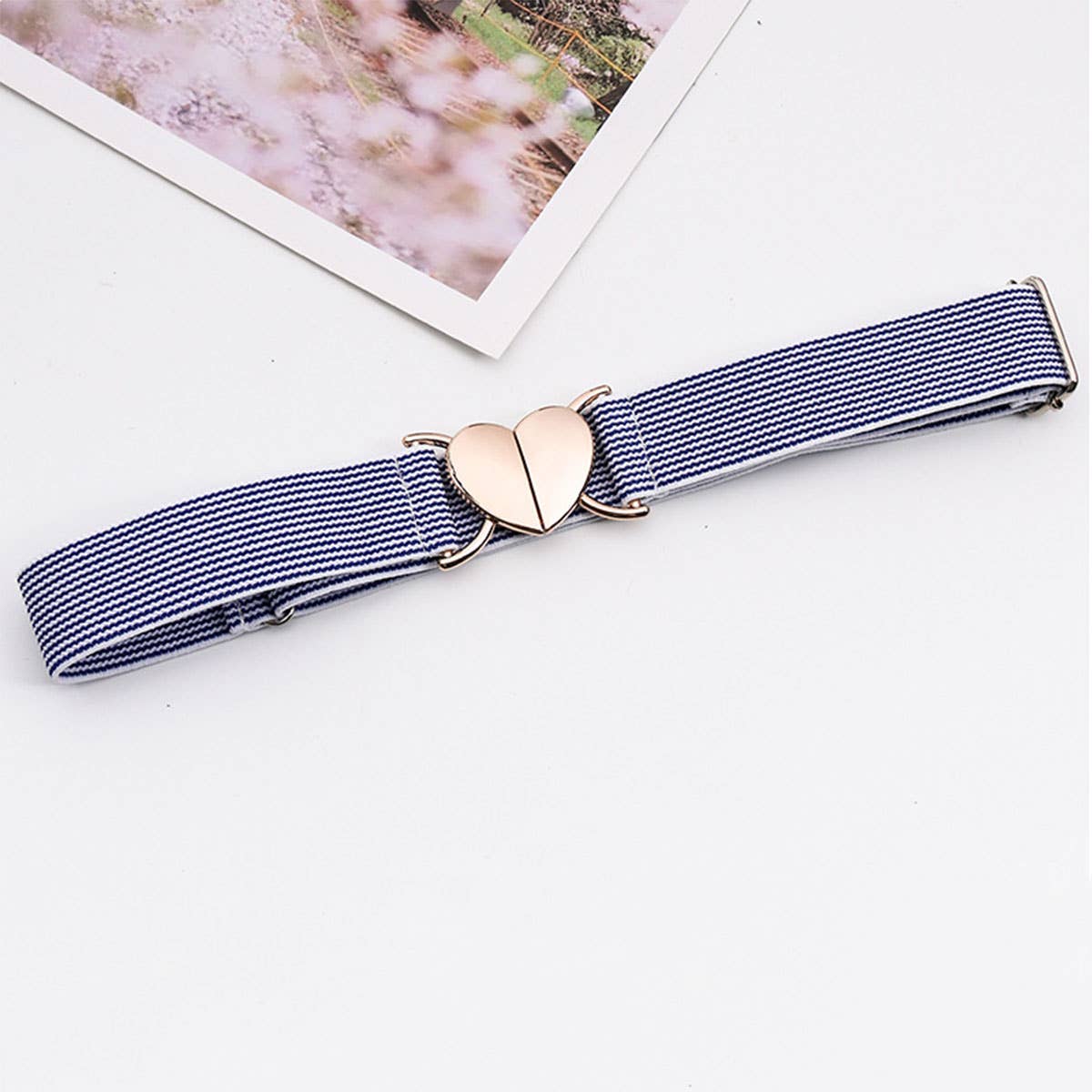 HEART HOOK ELASTIC ADJUSTABLE BRAIDED BELT_CWABE0679