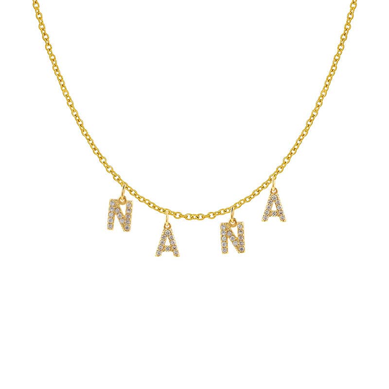 MAMA NANA LOVE English letter necklace