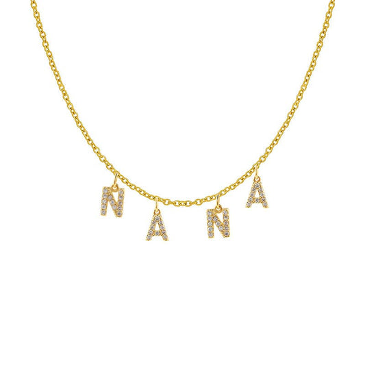 MAMA NANA LOVE English letter necklace