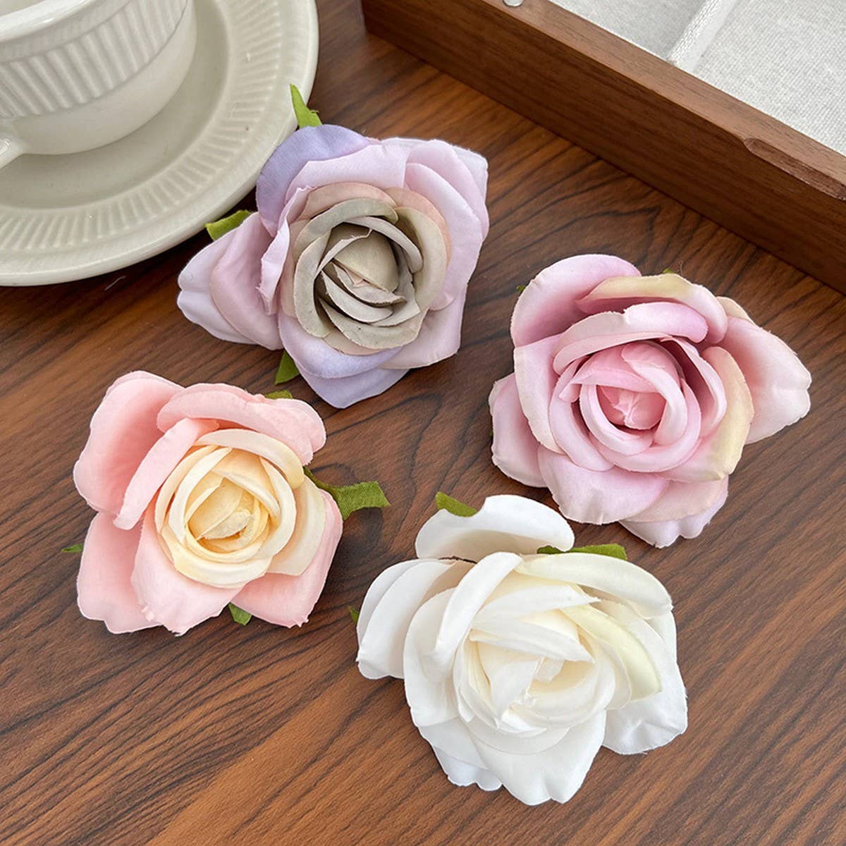 SUMMER RESORT STYLE ROSE FLOWERS HAIRPINS_CWAHA1171