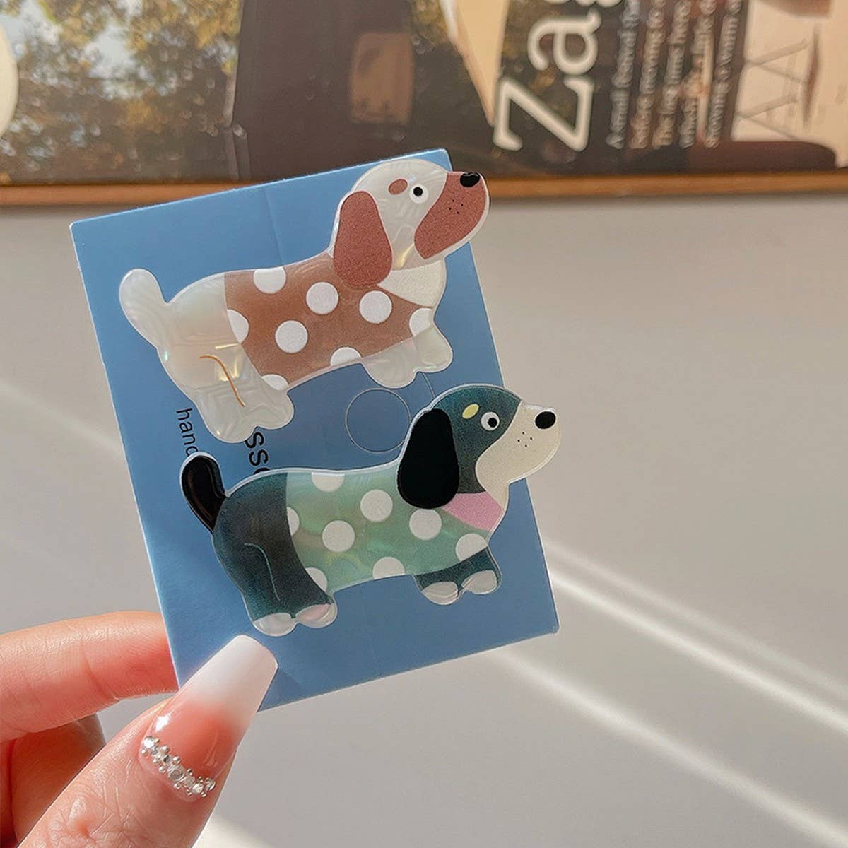 CWMM9291_CUTE CARTOON PUPPY HAIR CLIP