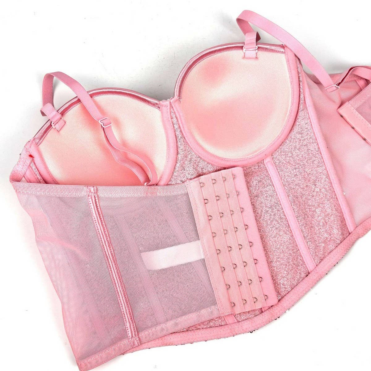 SEXY SLIM FIT SEQUINED HERRINGBONE BRA