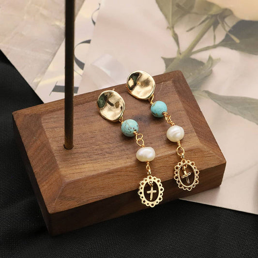 NEW HIGH-END NATURAL FRESHWATER PEARL EARRINGS