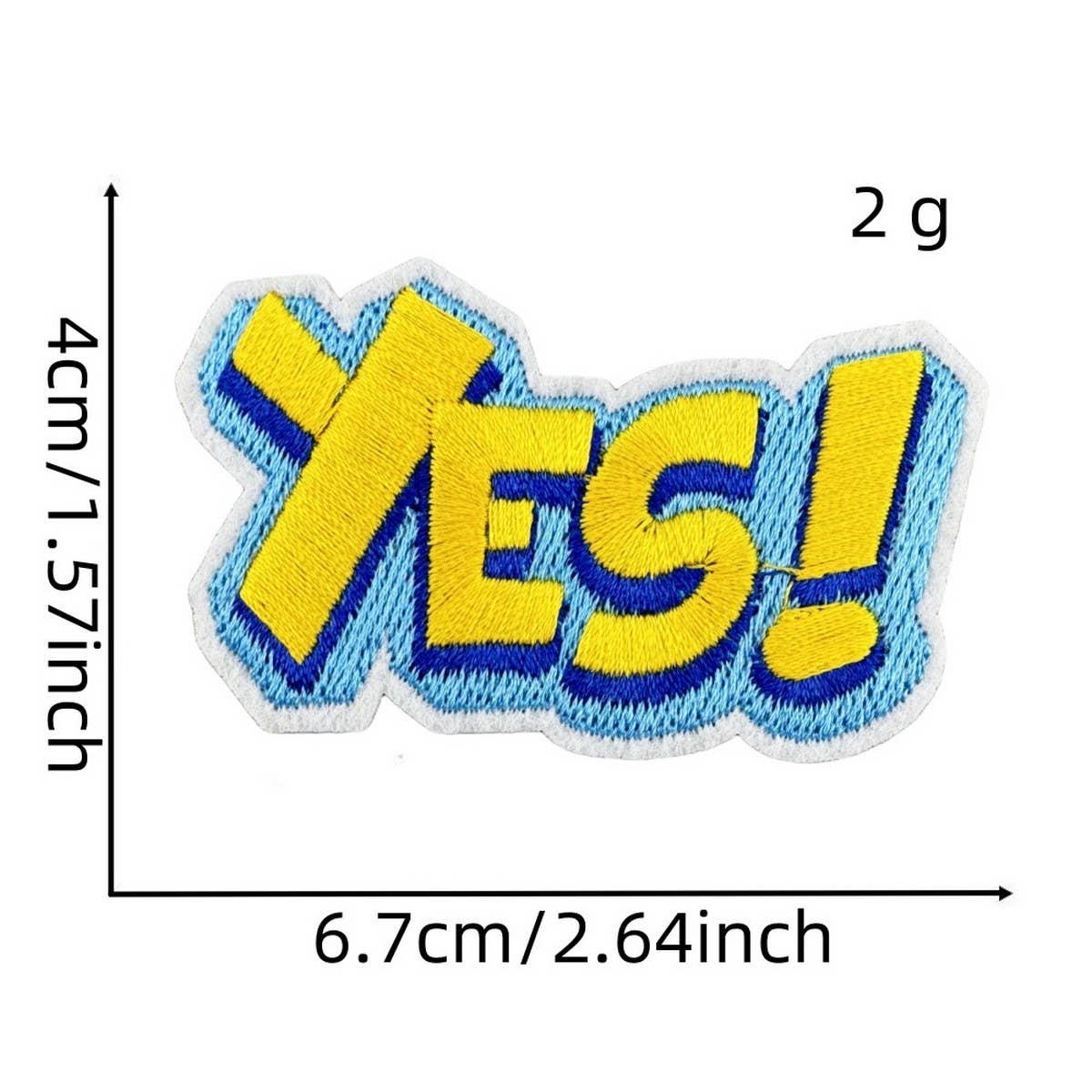 FUNNY TEXT PATCH EMBROIDERED CLOTH PATCH