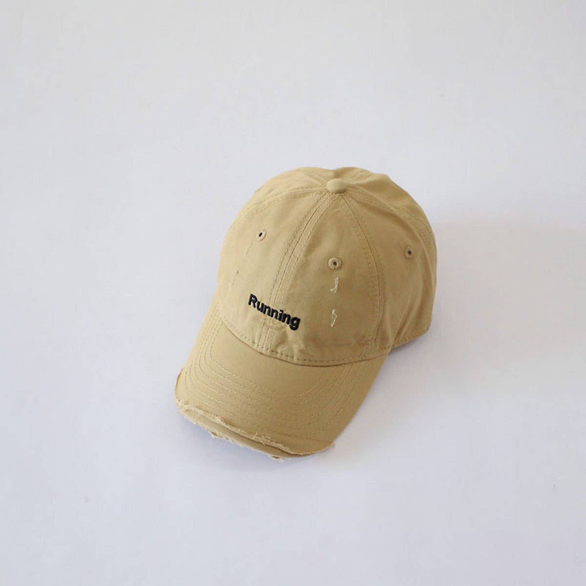 INS Kids Distressed Baseball Cap Letter Embroidery CWAH2889