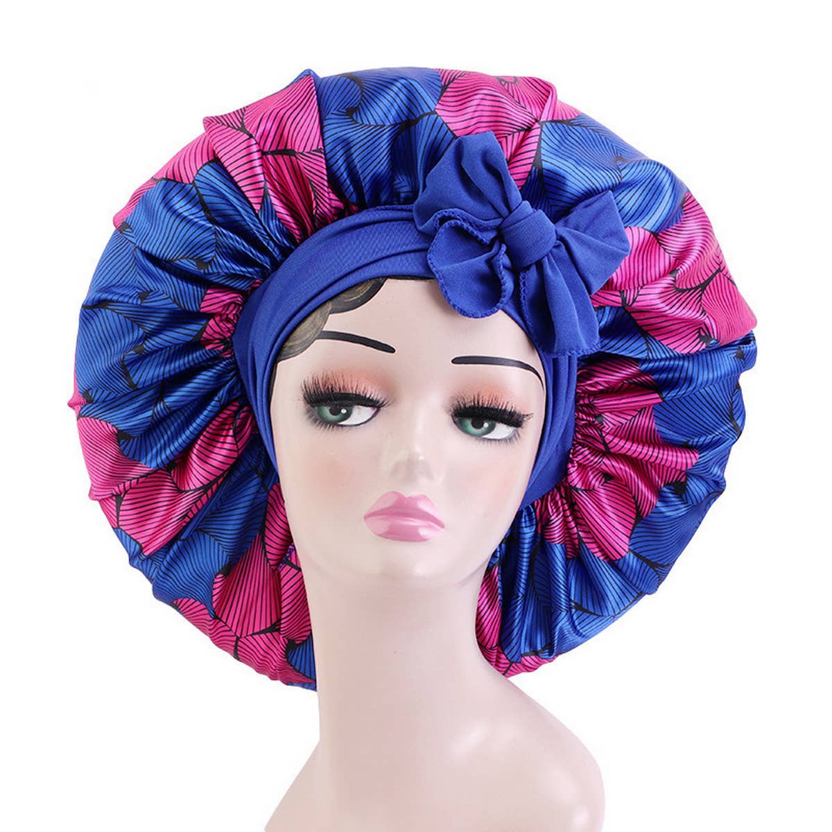 PRINTED STRETCHY RIBBON NIGHTCAP_CWAH1482