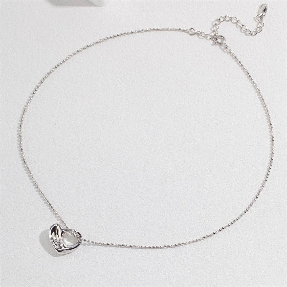 Design heart titanium steel necklace