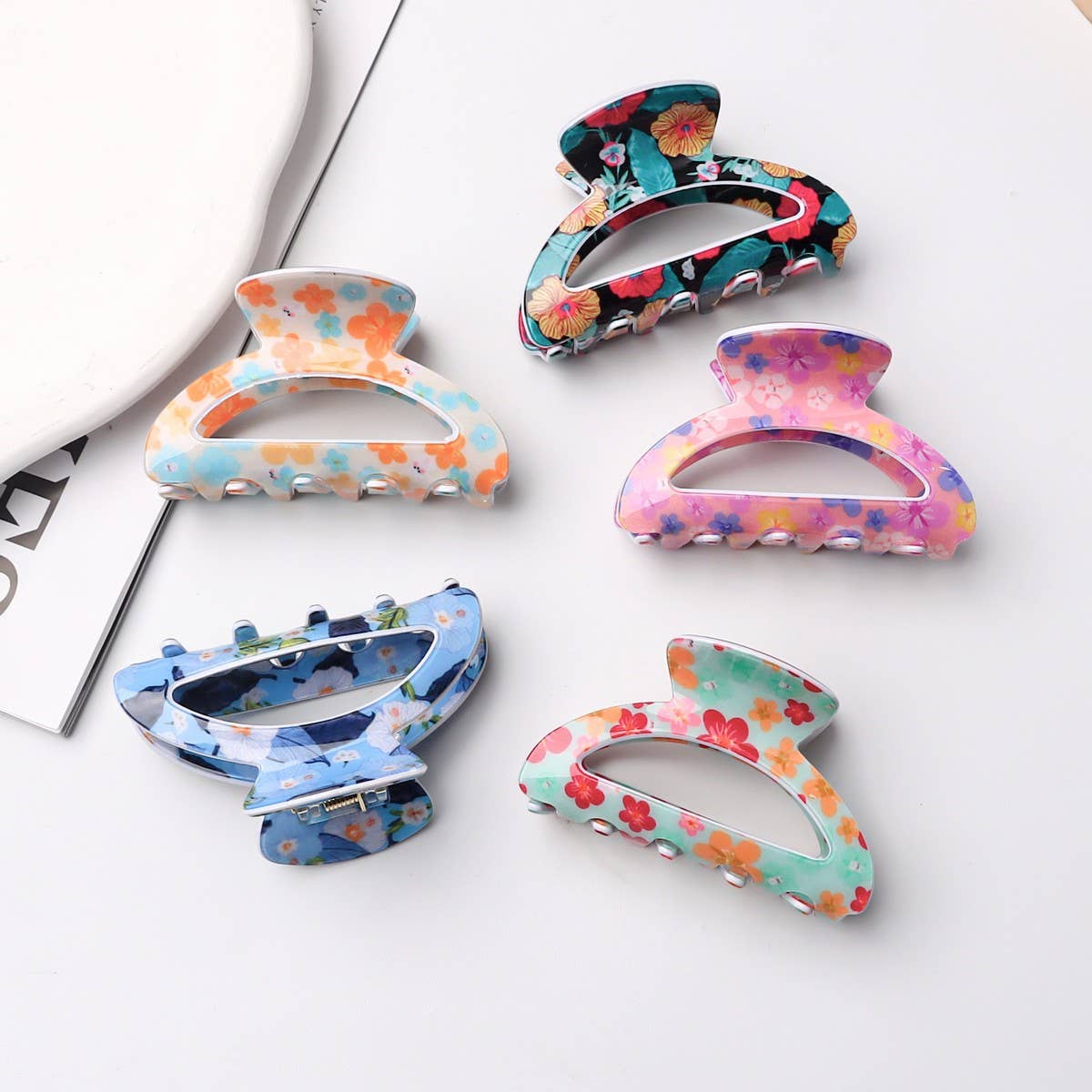 CWAHA1415_PLANTS FLOWERS HAIR CLAW CLIP