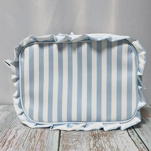 STRIPED LACE MAKEUP BAG WASH AND STORAGE BAG_CWAB1410