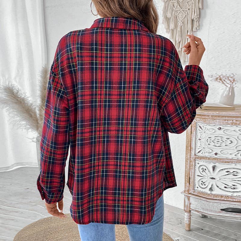 VINTAGE PLAID SHIRT VINTAGE SINGLE BREASTED COAT