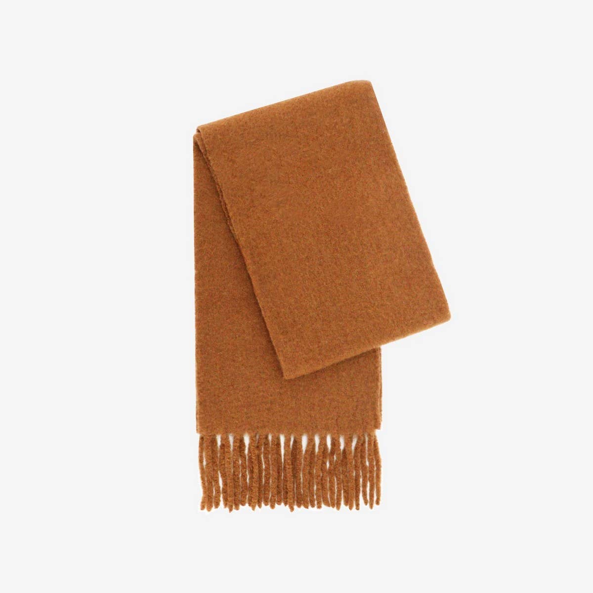 Iceland Blue Wool Scarf ? Long Winter Tassel Wrap