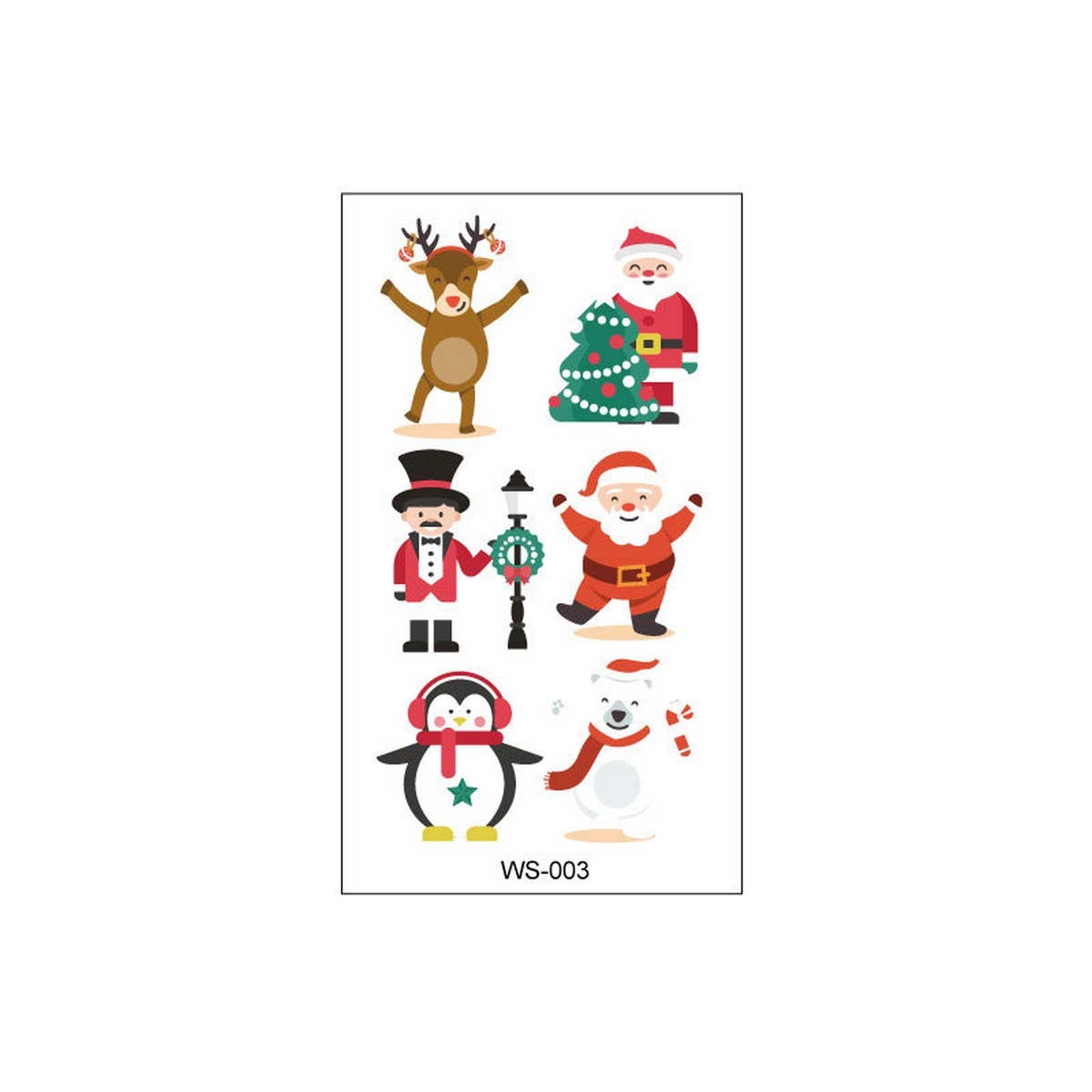 Christmas Candle Transfer Tattoos for Kids Party