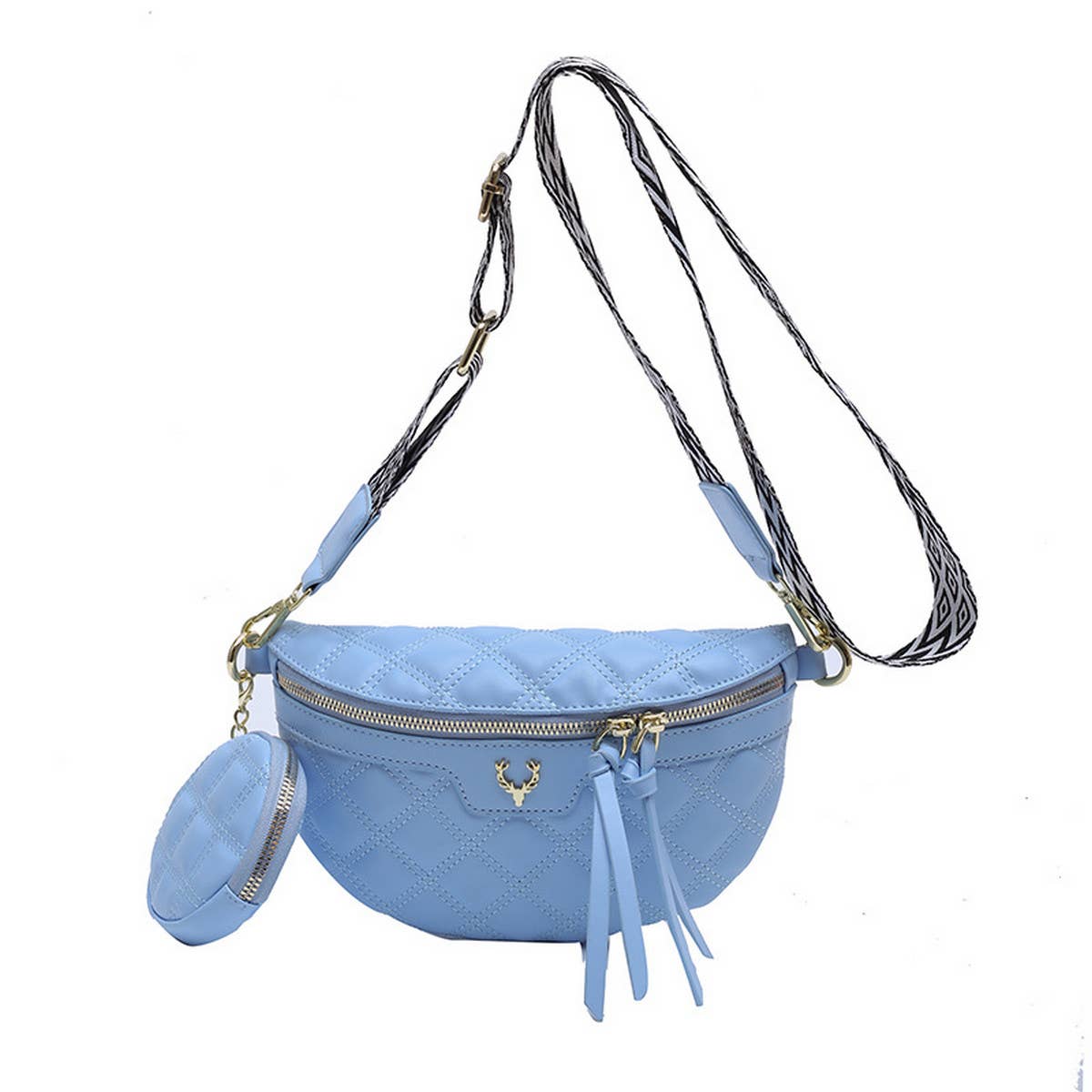 SIMPLE POPULAR RIBBED CHEST BAG AND CROSSBODY BAG_CWAB2081