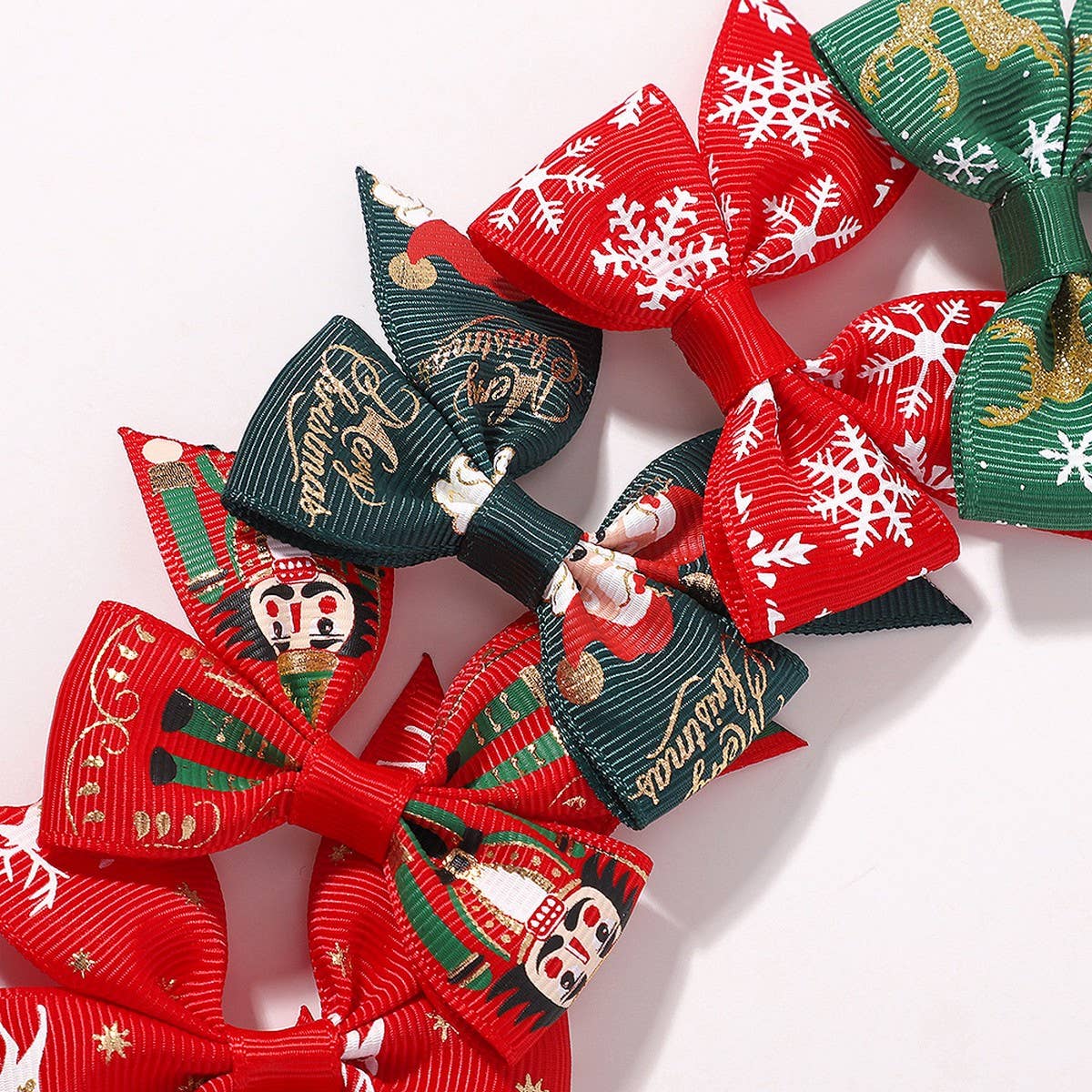 Girls¡¯ Xmas Hair Clip with Reindeer & Snow